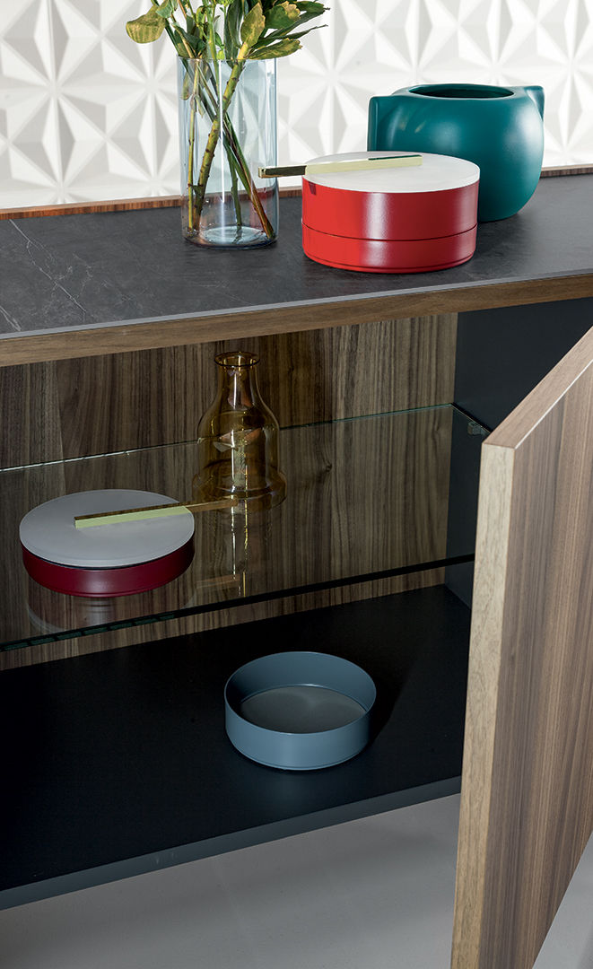 Madia soggiorno moderna di design Outline | Bonaldo