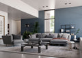 Divano angolare con Chaise Longue moderno Lars