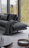 Divano angolare con Chaise Longue moderno Lars