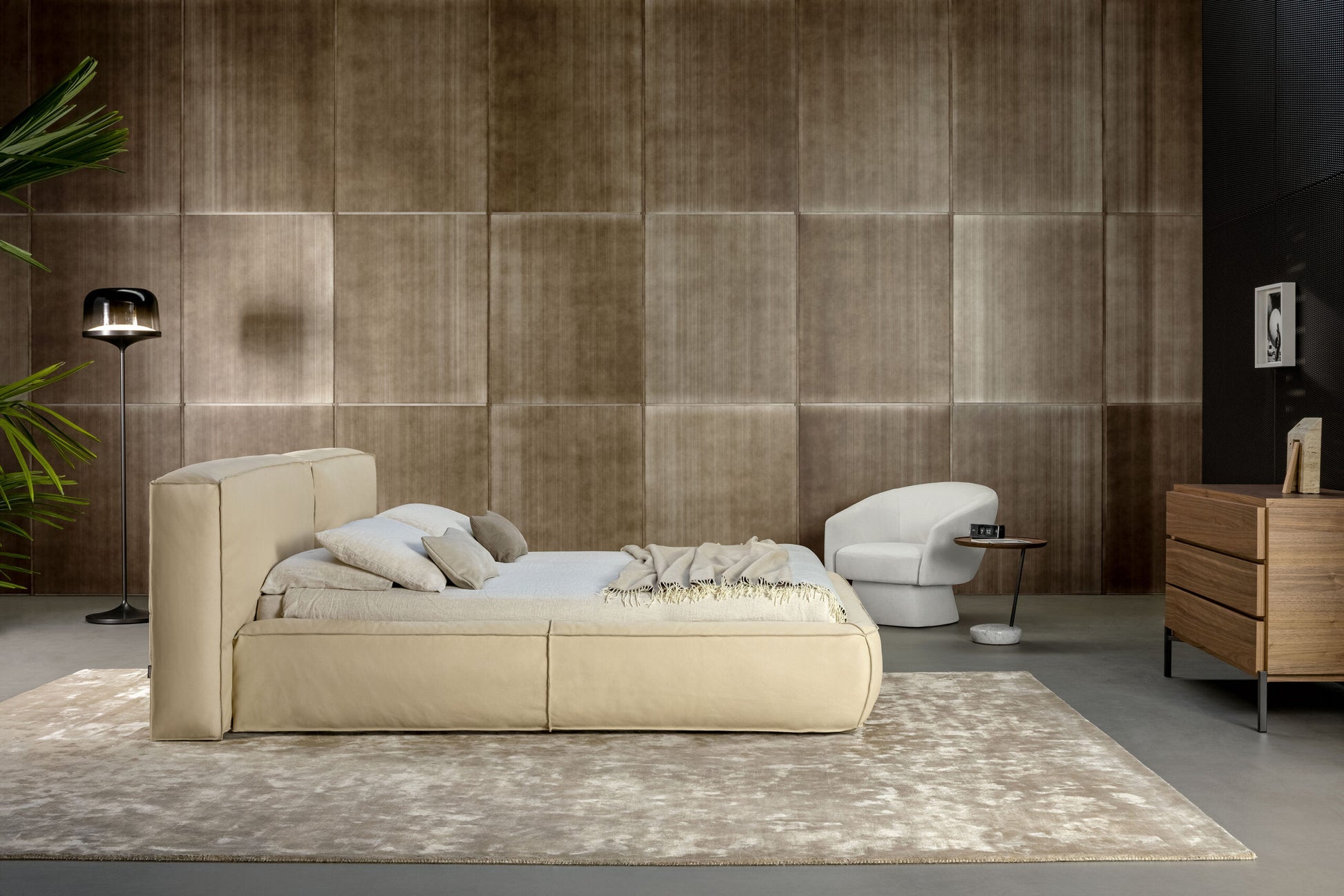 Letto matrimoniale contenitore Fluff