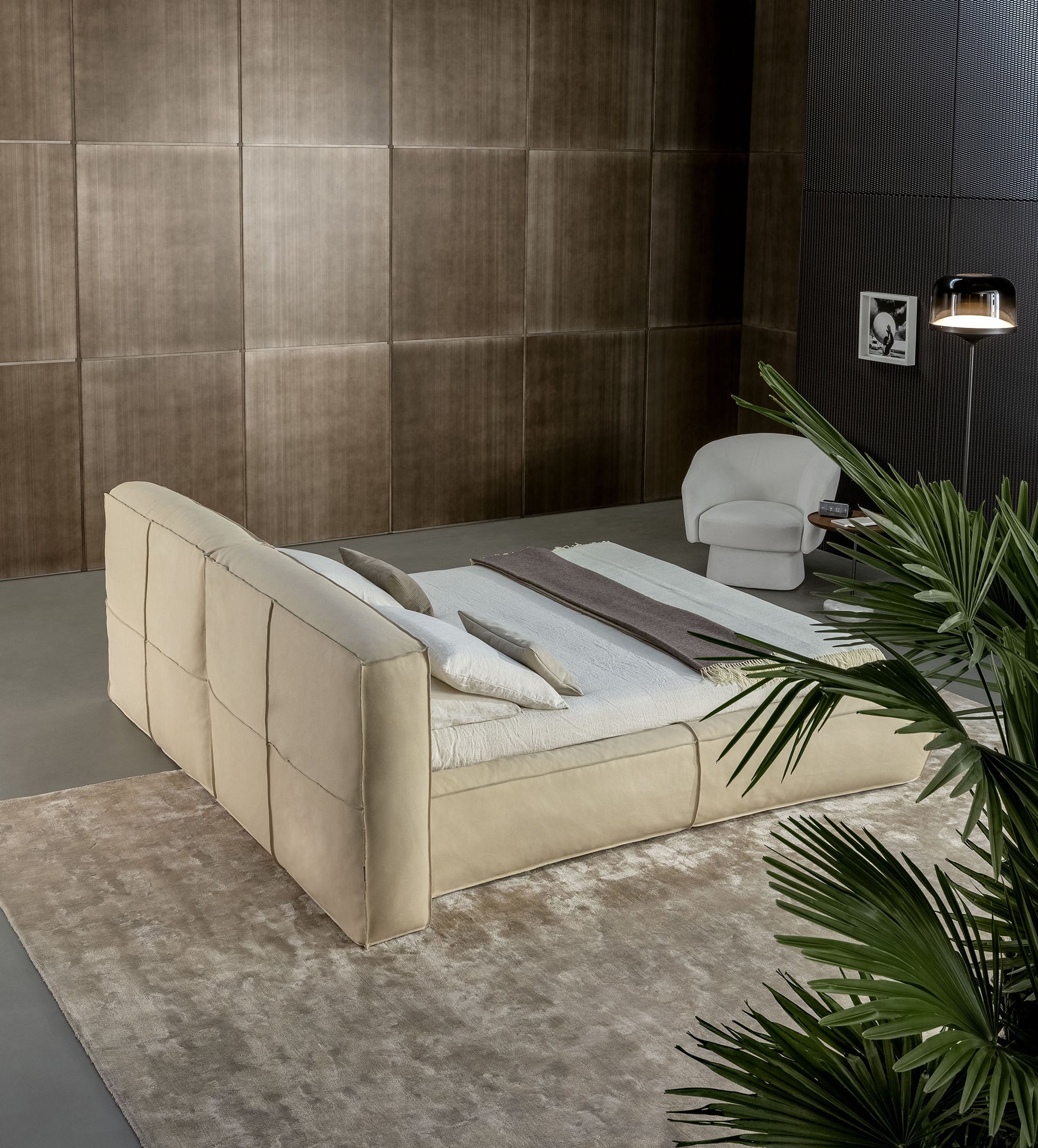 Letto matrimoniale contenitore Fluff