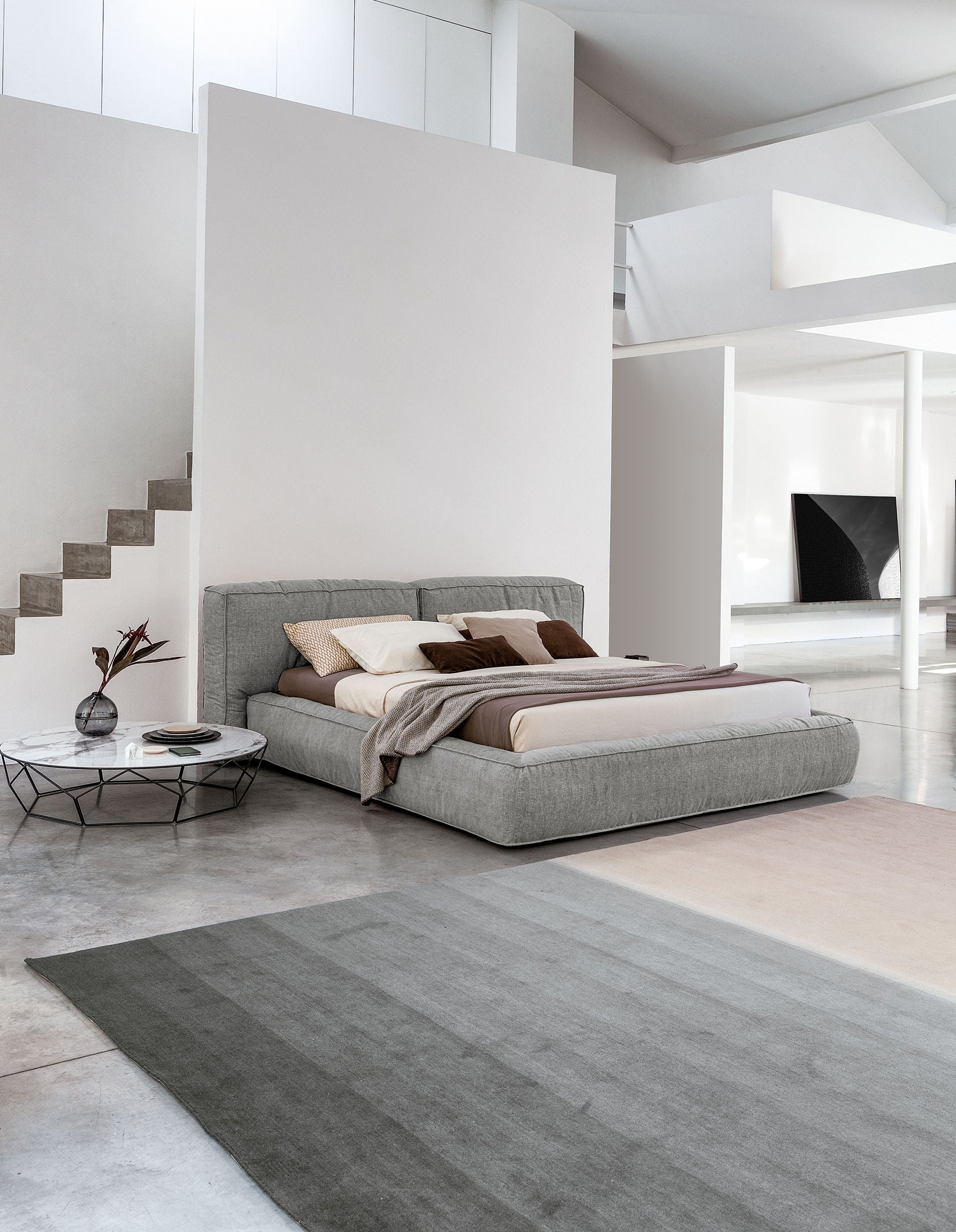 Letto matrimoniale contenitore Fluff