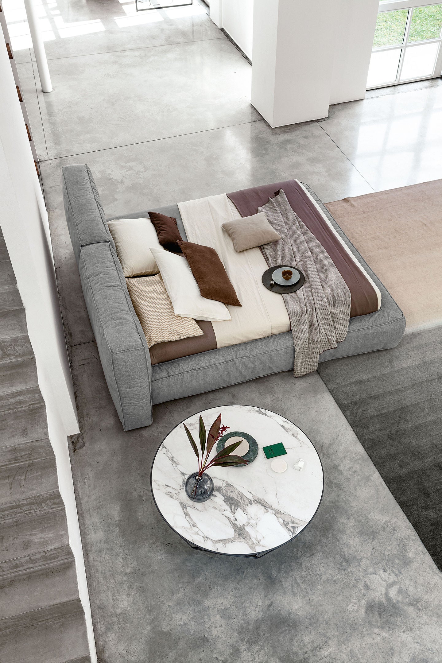 Letto matrimoniale contenitore Fluff