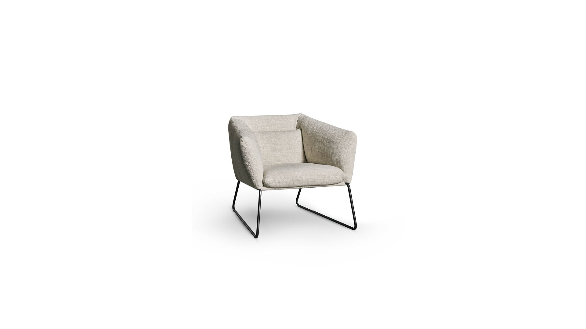 Bonaldo Nikos Low Hi Pouf Armchair with Down Cushions