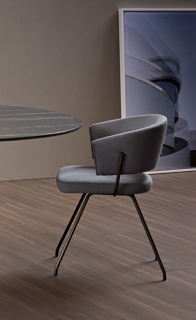Sedia contract con schienale curvo Bahia Bahia S