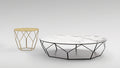 Arbor Design Coffee Table with Curved Steel Base by Bonaldo