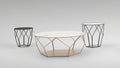 Arbor Design Coffee Table with Curved Steel Base by Bonaldo
