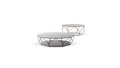 Arbor Design Coffee Table with Curved Steel Base by Bonaldo