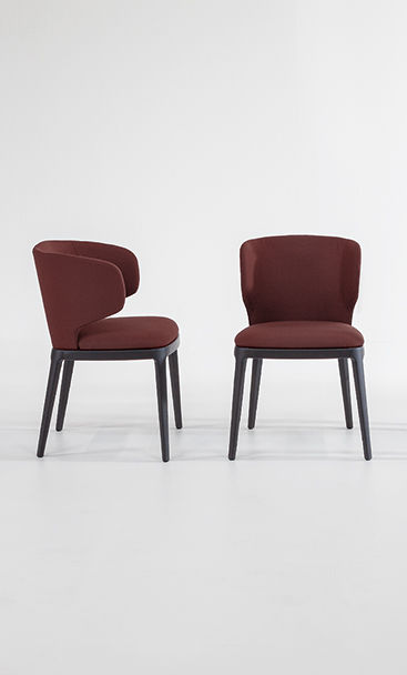 Sedia arredo Design con gambe in legno Joy | Bonaldo