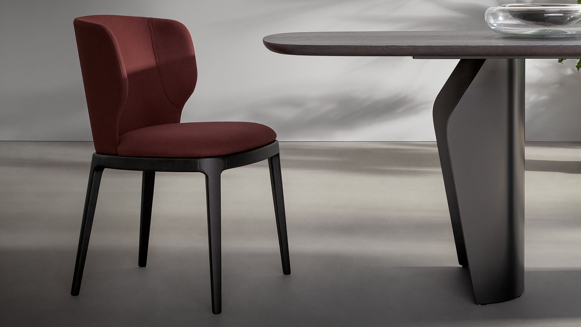 Sedia arredo Design con gambe in legno Joy | Bonaldo