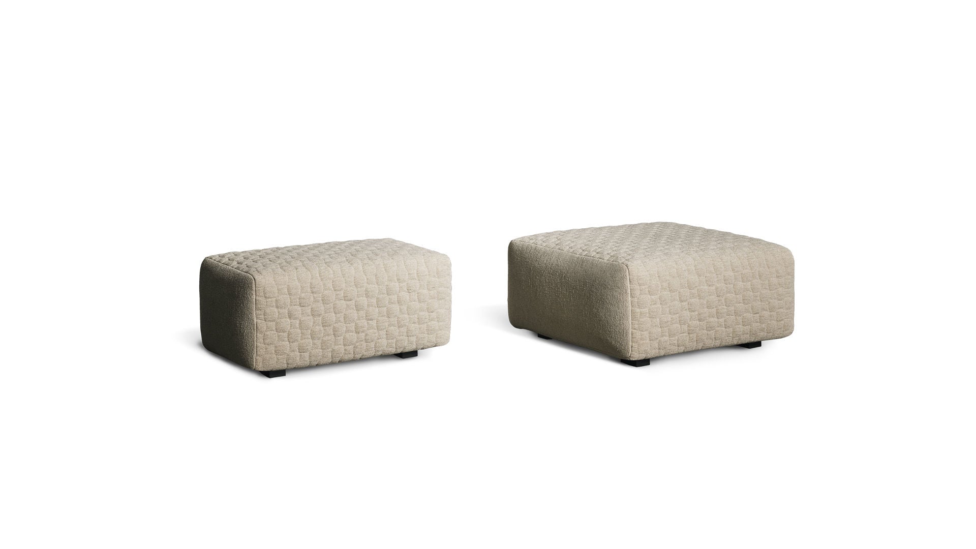 Bonaldo Intrecci Pouf and Bench, 4 Sizes, Removable Cover
