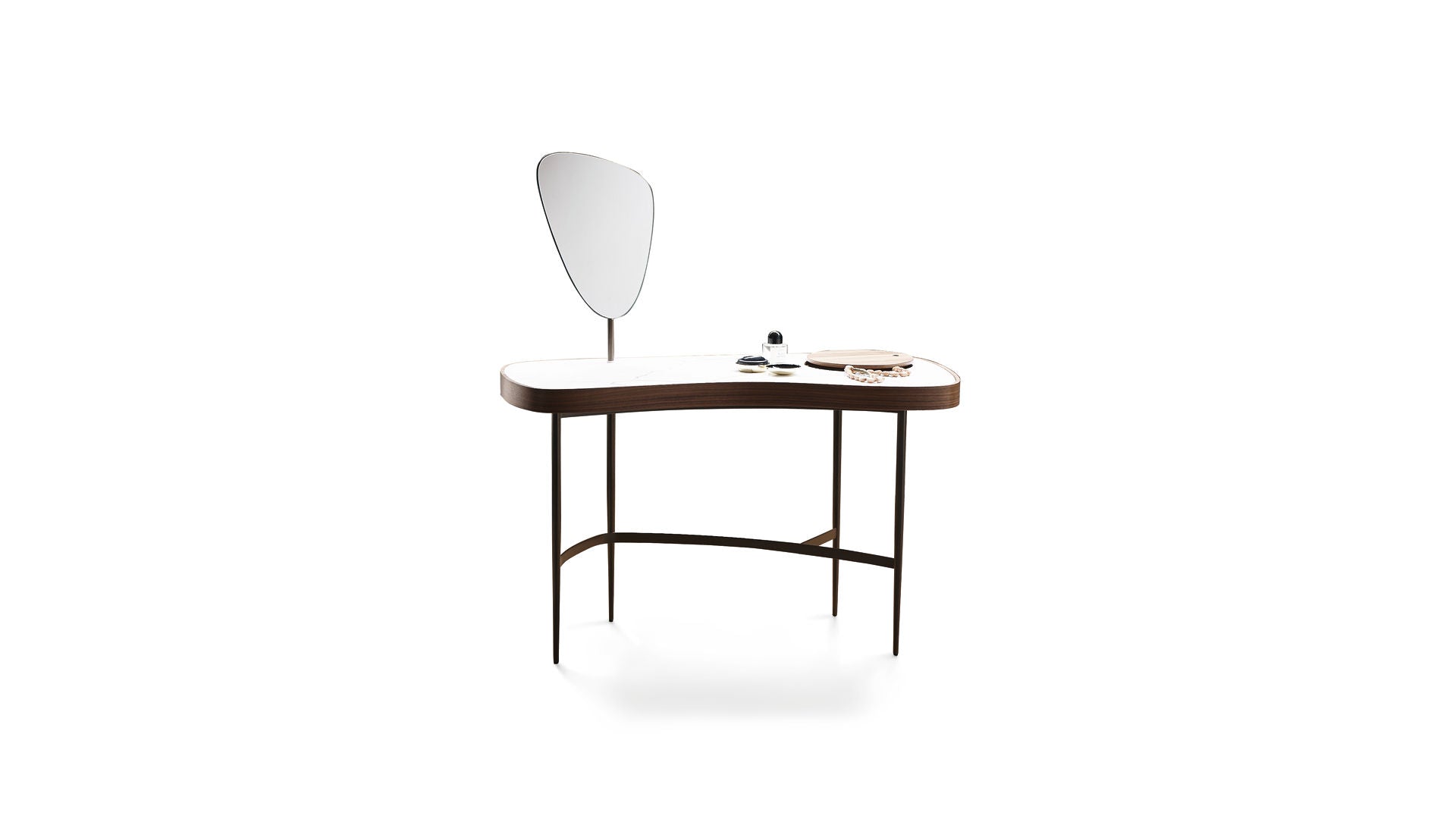 Bonaldo Venus Modern Design Vanity Table with Mirror and Storage