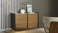 Bonaldo Aureo Nightstand with Ceramic Top and Metal Handle