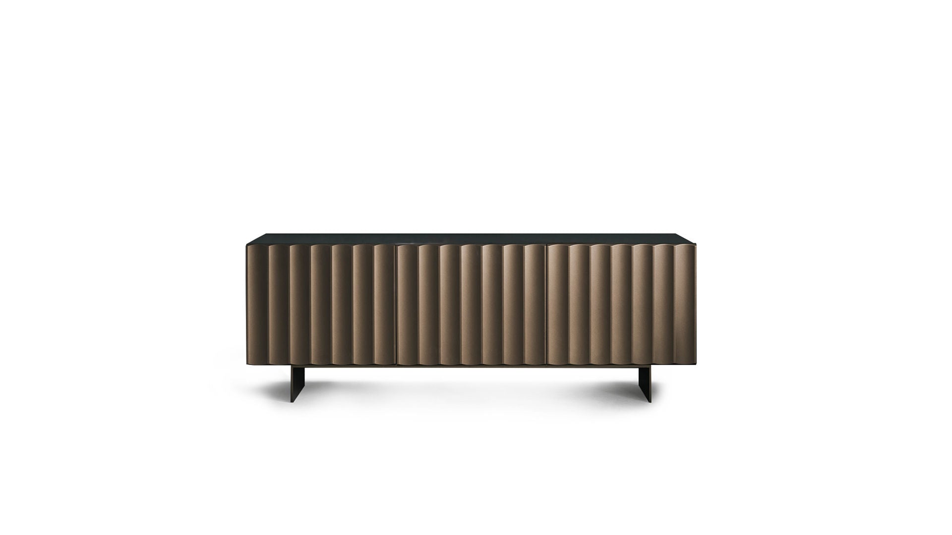 Dorian Sideboard by Bonaldo With Vertical Door Grooves