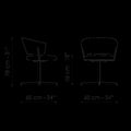Bahia Office Office Chair by Bonaldo in Fabric or Leather