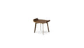 Olos Bedside Table in Canaletto Walnut with Mat Bronze Base