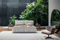 Modern bed frame with storage Rigoletto bed by Bonaldo