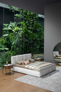 Modern bed frame with storage Rigoletto bed by Bonaldo