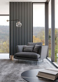 Divano angolare con Chaise Longue moderno Lars