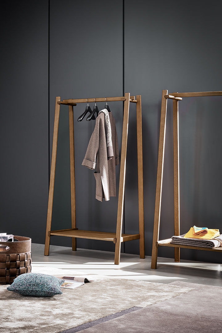 Isola American Walnut Clothes Hanger by Bonaldo