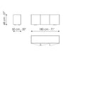 Madia soggiorno moderna di design Outline | Bonaldo