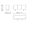 Madia soggiorno moderna di design Outline | Bonaldo