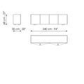 Madia soggiorno moderna di design Outline | Bonaldo