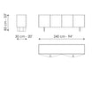 Madia soggiorno moderna di design Outline | Bonaldo