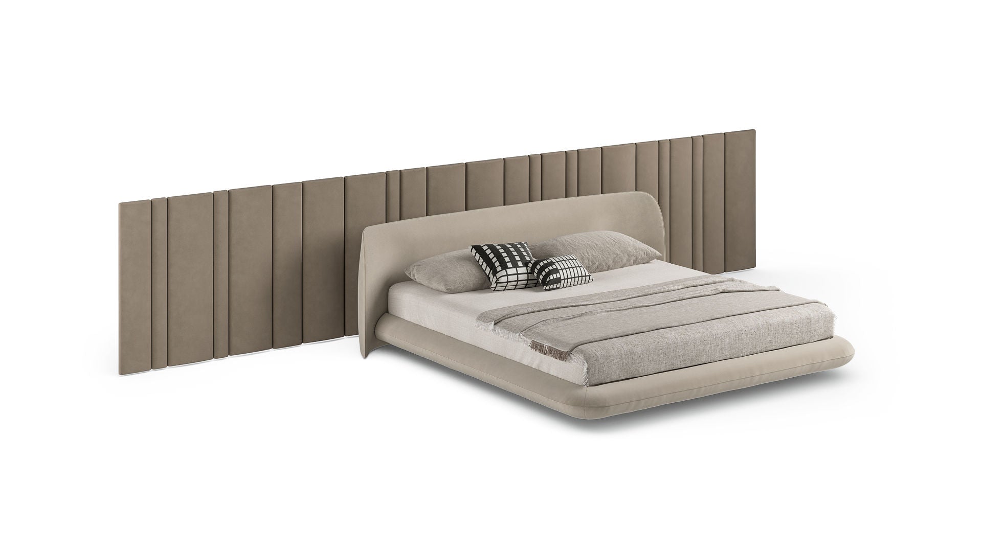 Modern Design Double Bed Nubo by Bonaldo