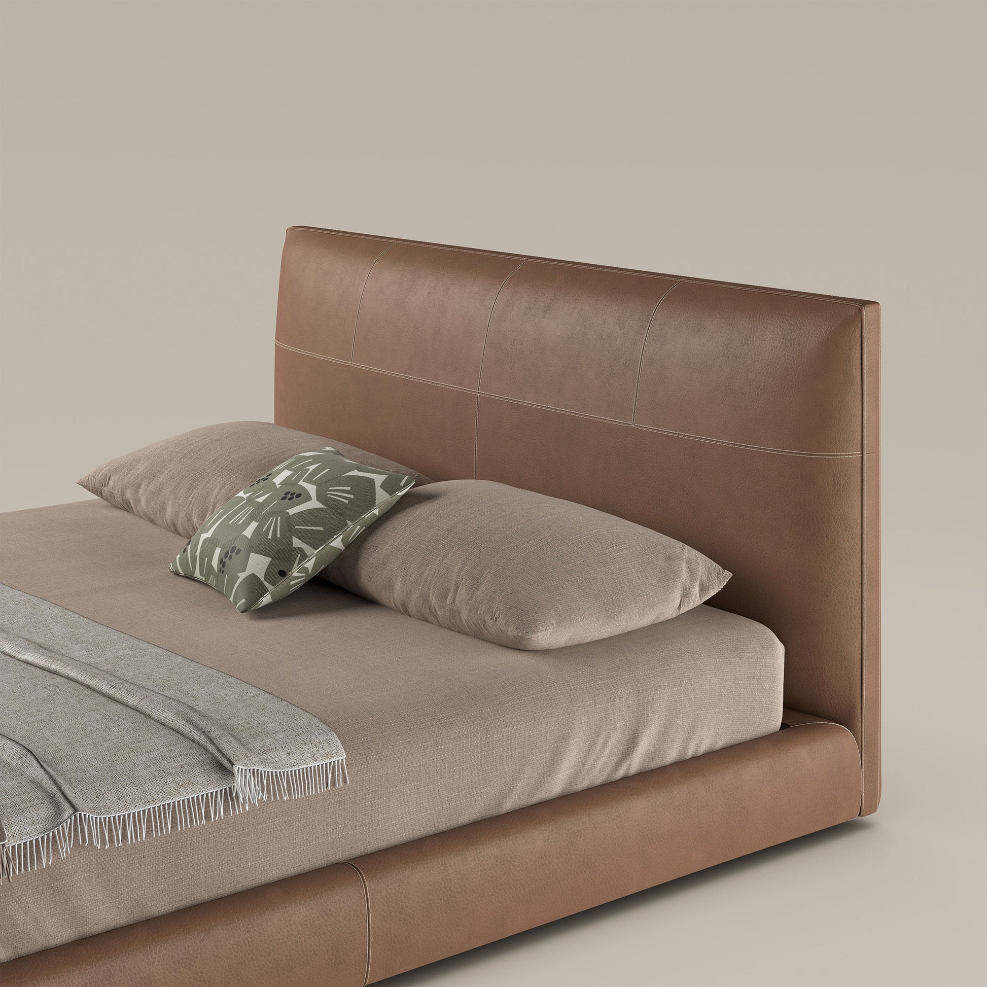 Oris: fabric or leather double bed - Bonaldo | Bonaldo