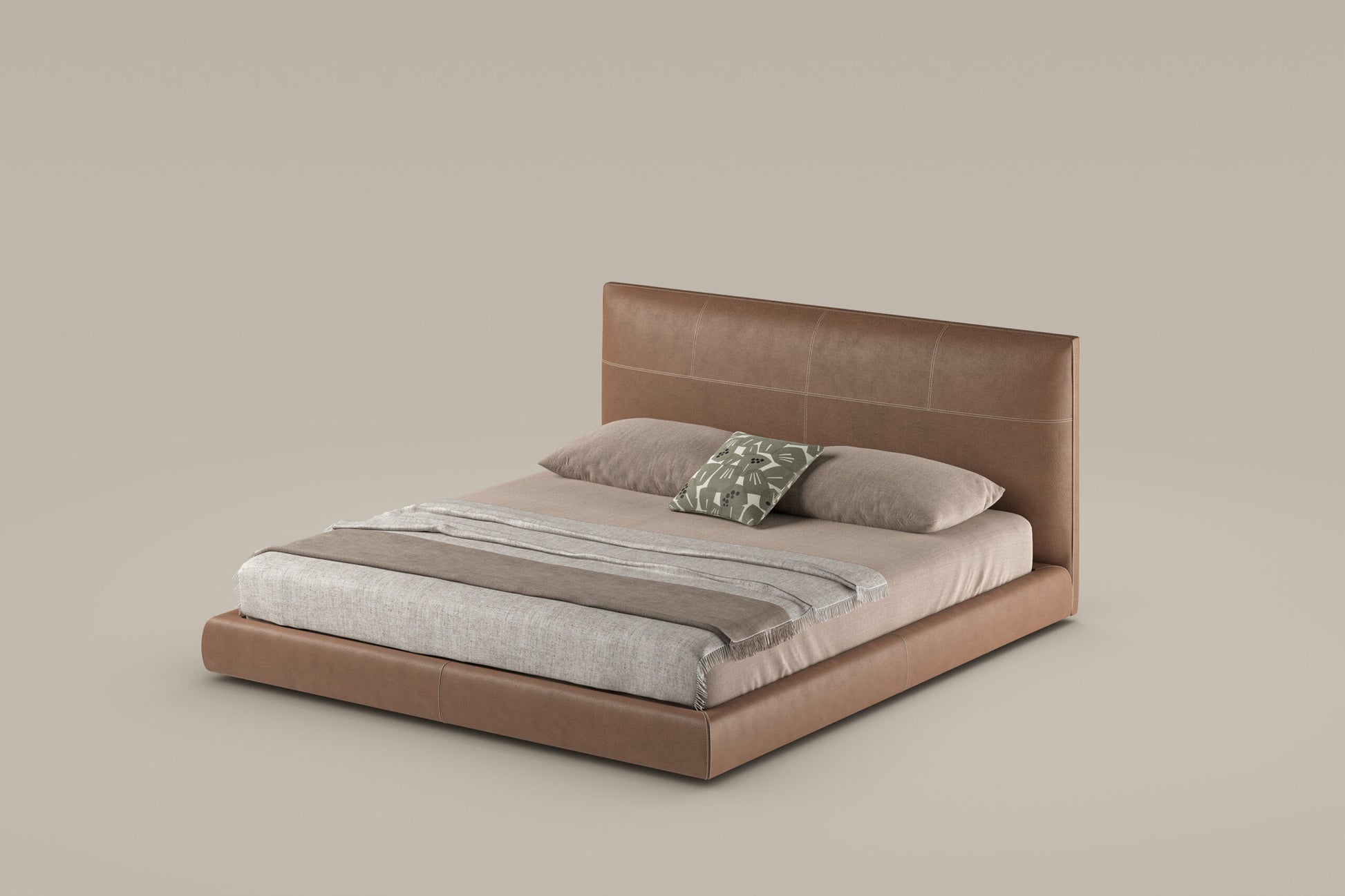 Oris: fabric or leather double bed - Bonaldo | Bonaldo