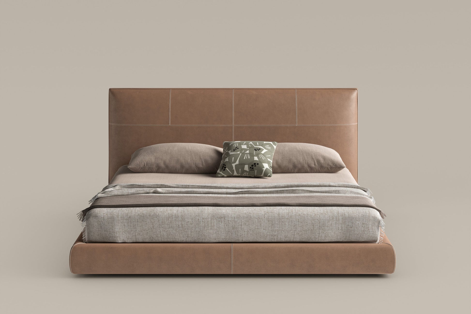 Oris: fabric or leather double bed - Bonaldo | Bonaldo