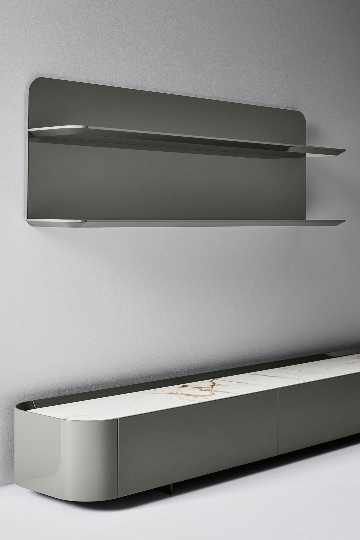 Arragan TV stand and Arragan shelf
