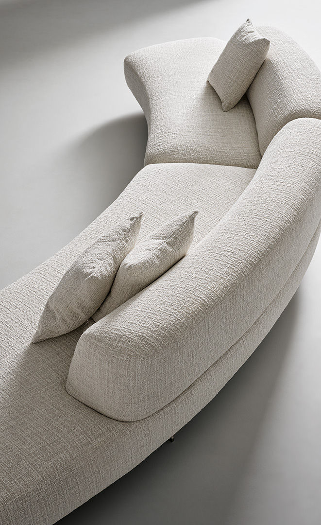 Grant - Curved modular sofa center room | Bonaldo