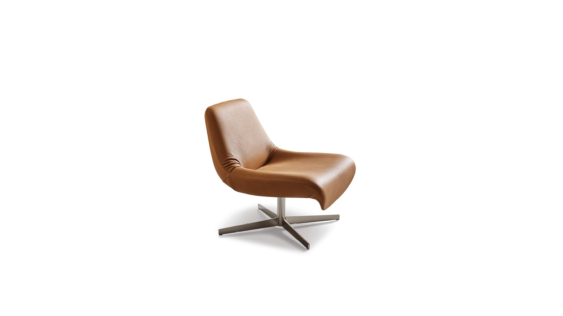 Ellison - Continuous line swivel armchair | Bonaldo