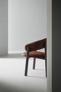 Alpha - Upholstered chair enveloping backrest | Bonaldo