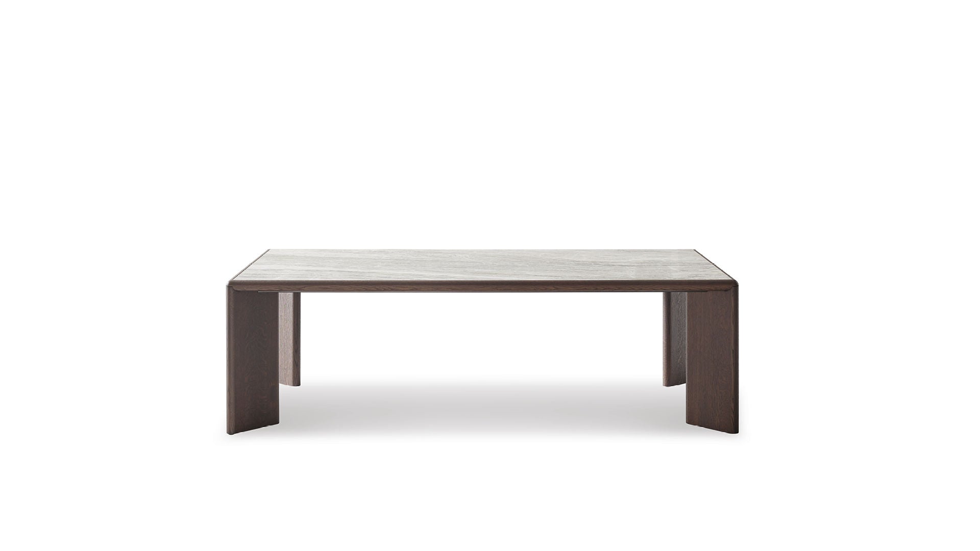 Oshi - Solid wood table with ceramic top | Bonaldo