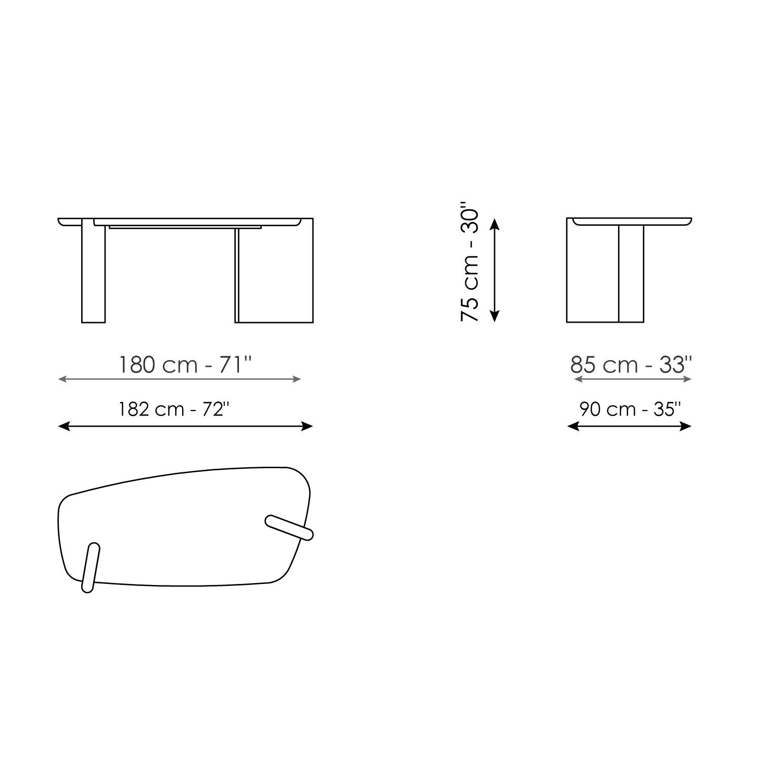 Flatiron: presentational desk or table | Bonaldo