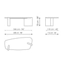 Flatiron: presentational desk or table | Bonaldo
