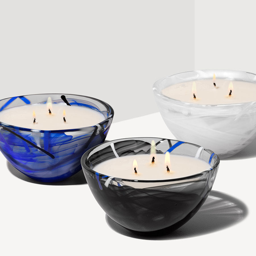 Contrast Black Candle - Blushing Pink