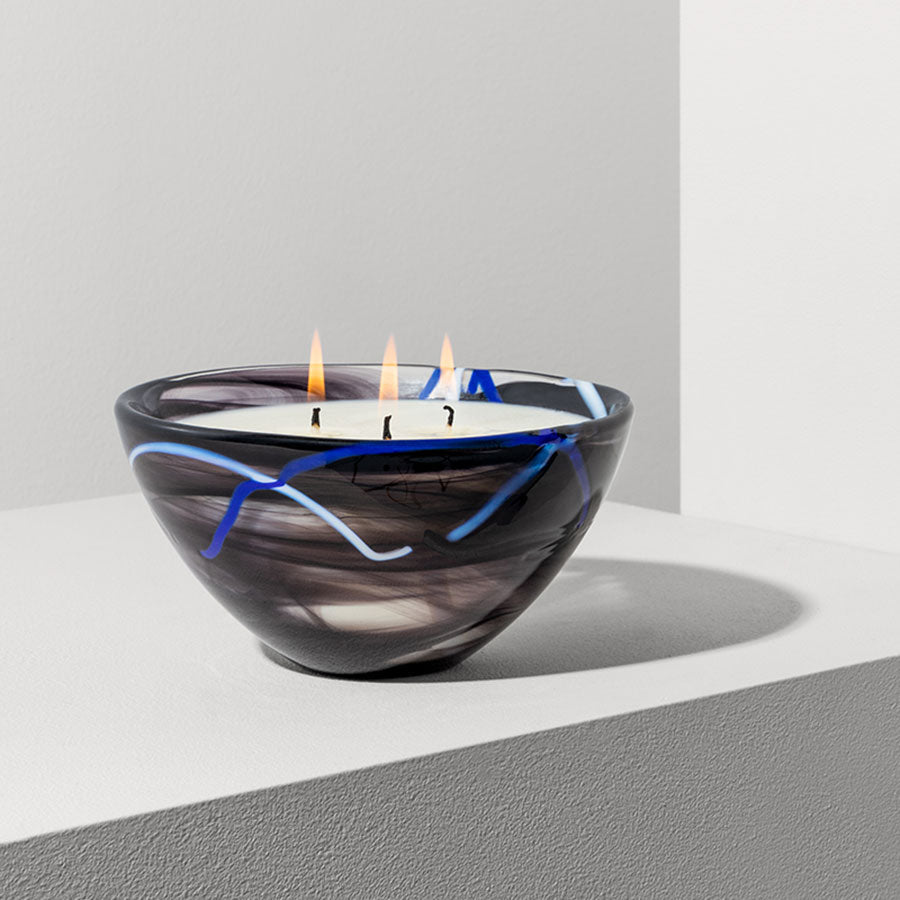 Contrast Black Candle - Blushing Pink
