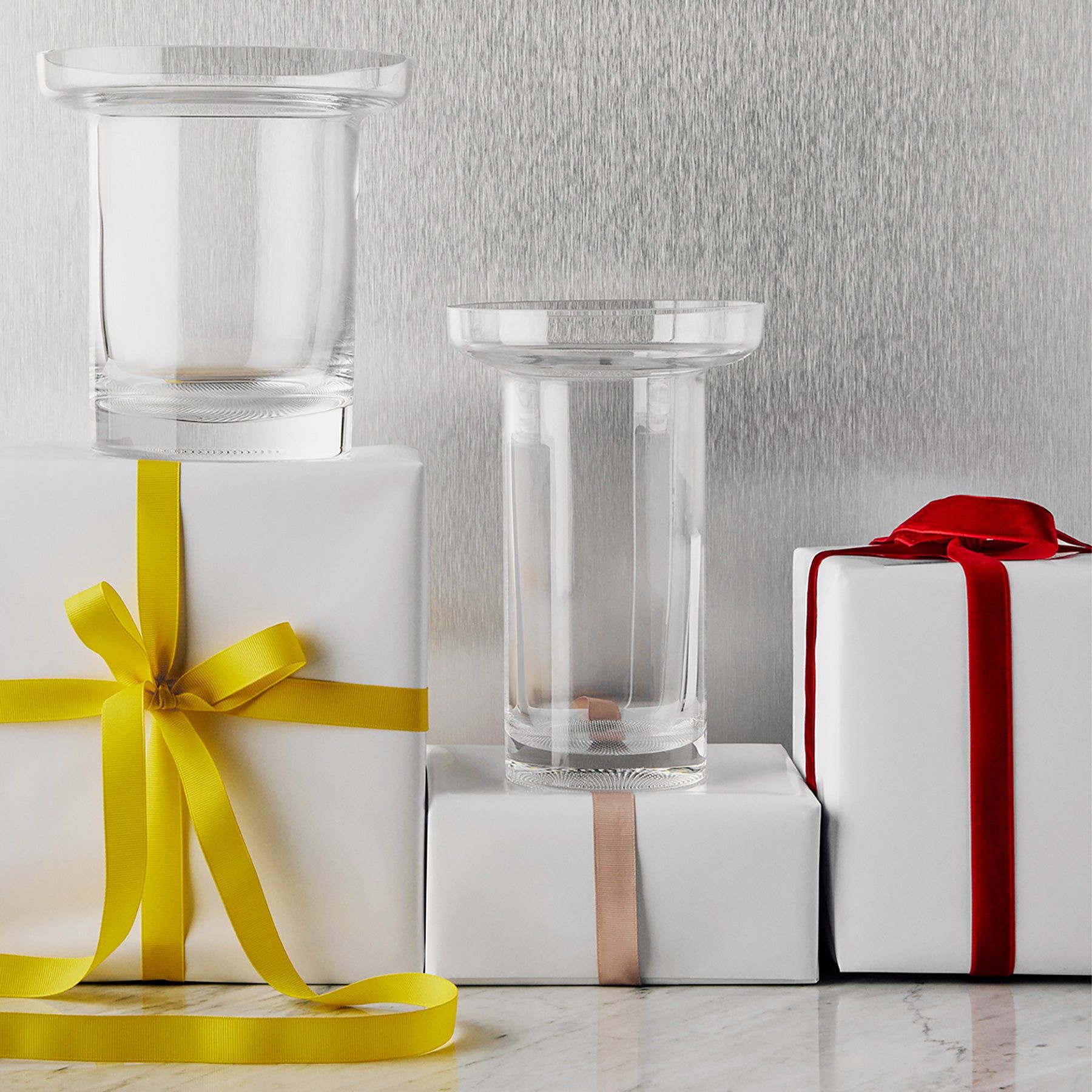 Limelight Vase Clear Low