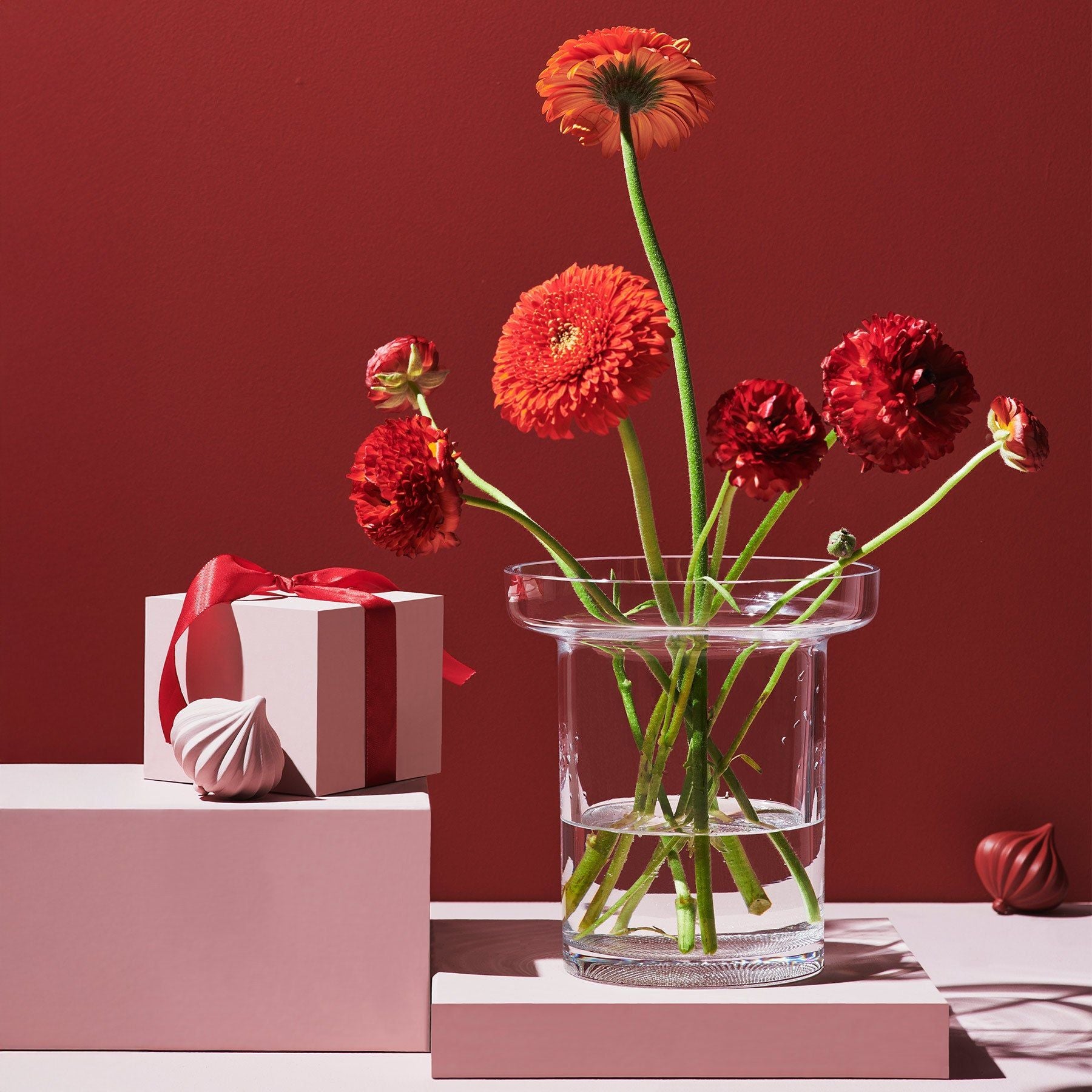 Limelight Vase Clear Low
