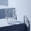 Crackle Vase Clear Tall