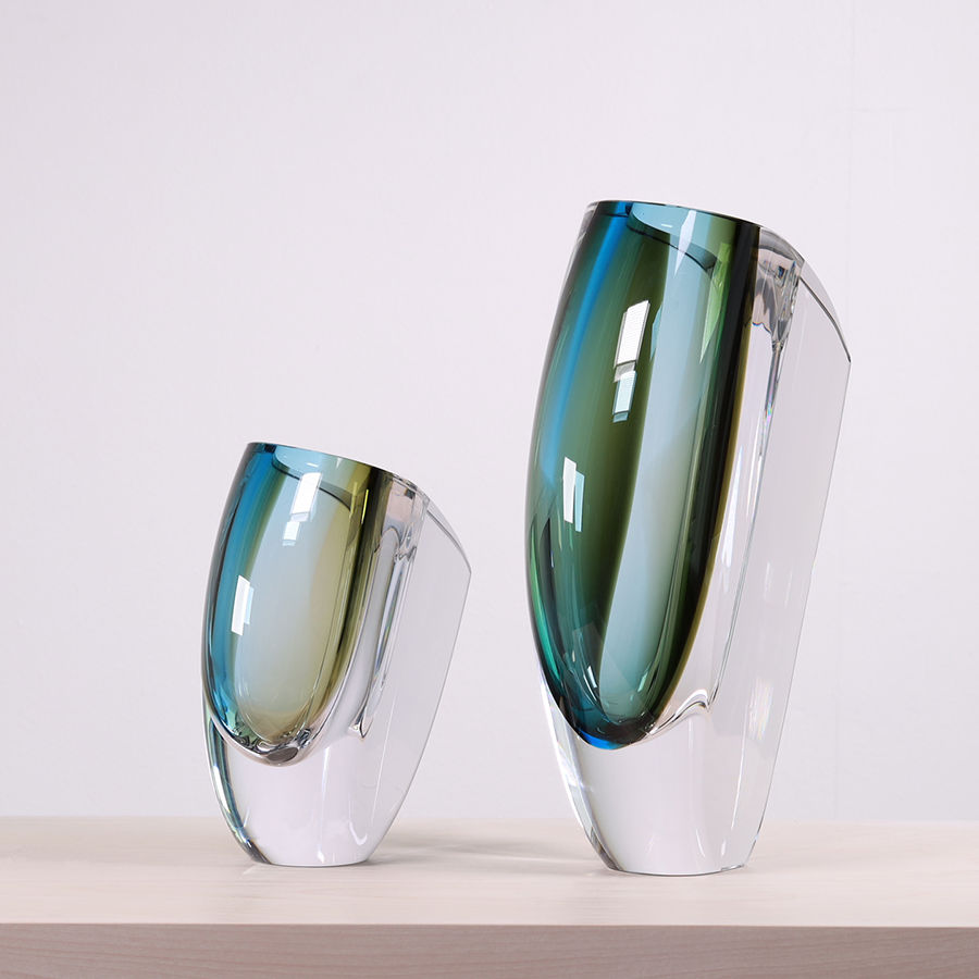 Mirage Forest Green/Blue Vase Large