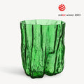 Crackle Vase Green Tall