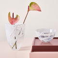 Contrast Vase White/White