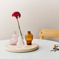 Pavilion Vase Dark Amber Small