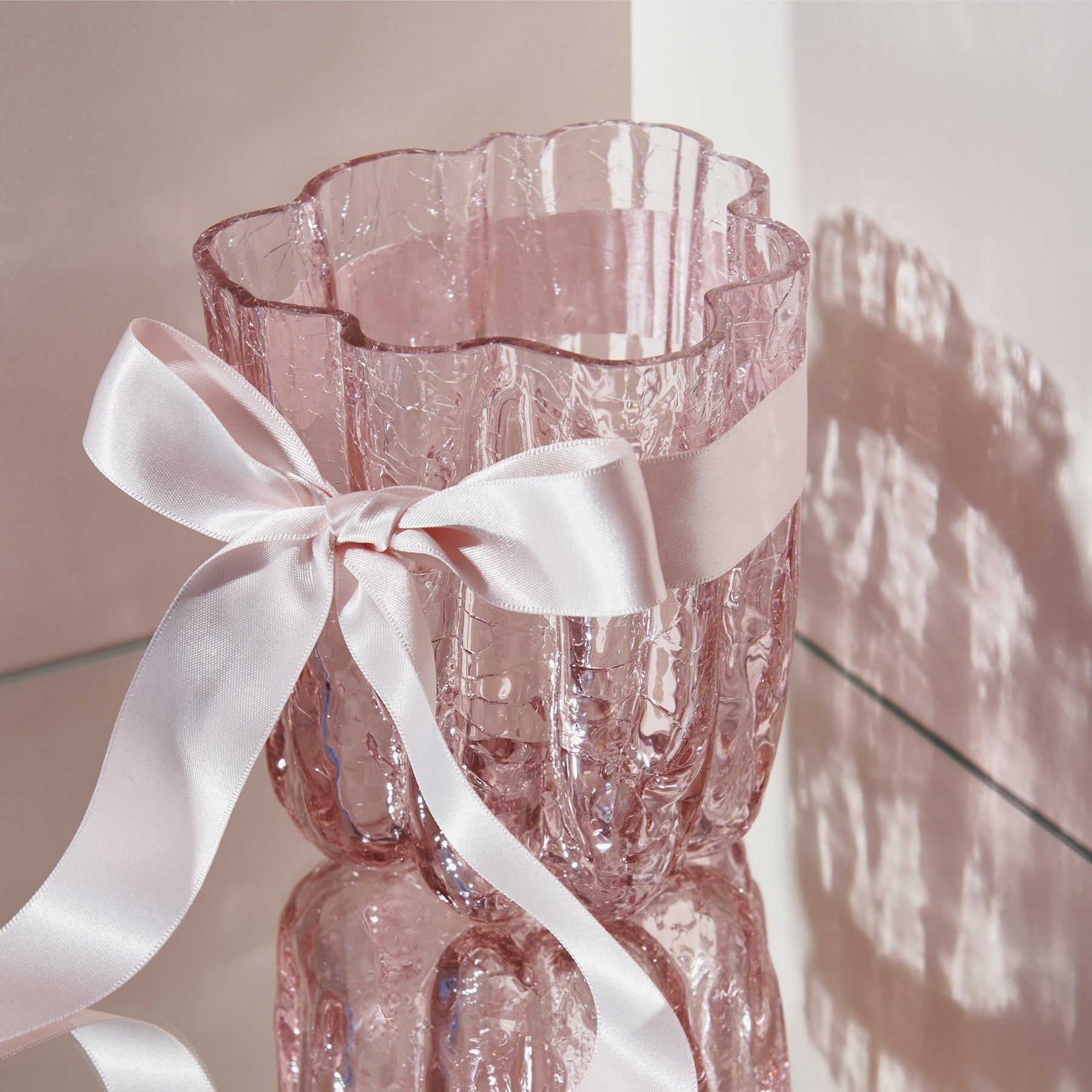 Crackle Vase Pink Small