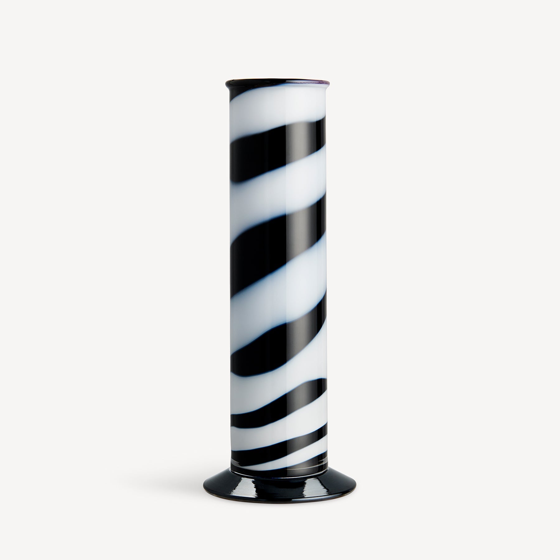 Lab Cylinder Vase Black/White